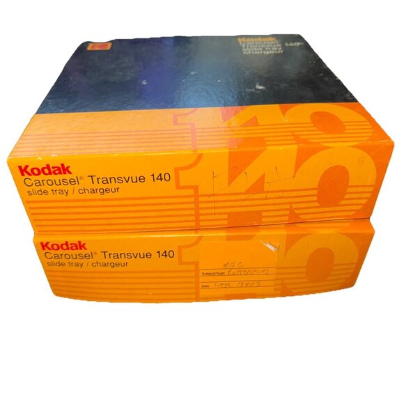 KODAK CAROUSEL TRANSVUE 140 Rotary Slide Tray 184-0768 Two Trays In Boxes - Picture 10 of 15